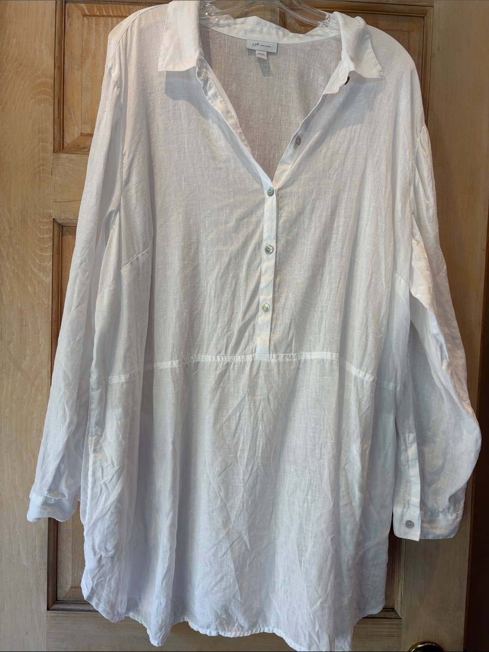 J. Jill White 100% Linen Shirt 3X